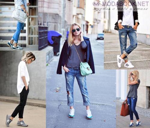 Джинсы с кроссовками, как носить. Как носить высокие кроссовки с джинсами 08 Джинсы с кроссовками, как носить. Как носить высокие кроссовки с джинсами 08