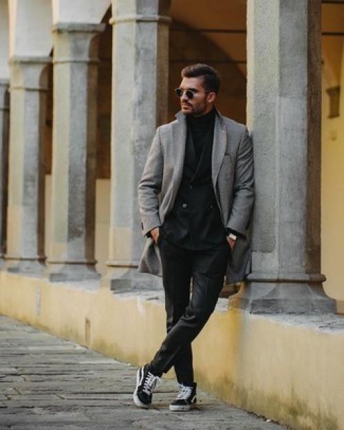 Синие кроссовки с чем носить мужчинам. С чем носить чёрные кроссовки мужчине