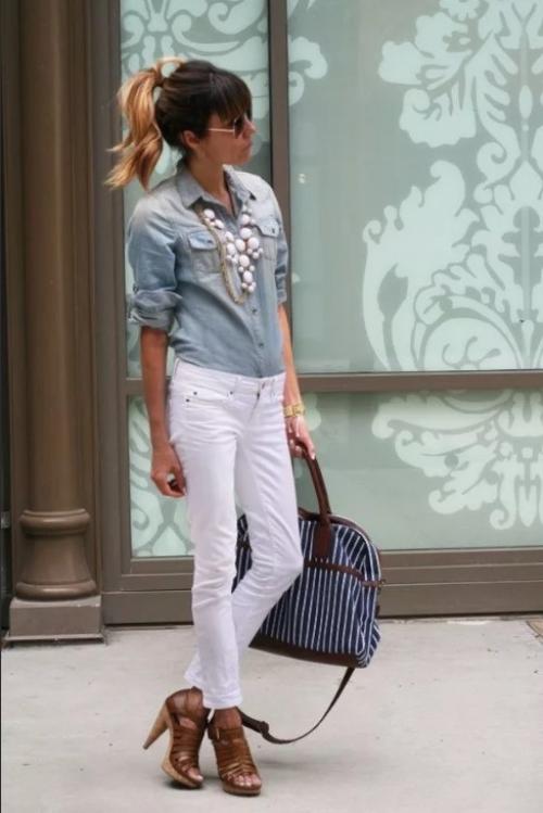 Как носить рубашку с джинсами девушкам 2019. Как девушке носить рубашку с джинсами в 2019?