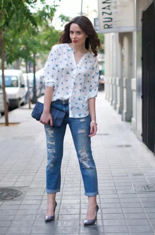 Как носить рубашку с джинсами девушкам 2019. Как девушке носить рубашку с джинсами в 2019?