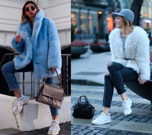 Как носить зимние кроссовки с джинсами. С чем носить белые кроссовки зимой: топ-5 образов с верхней одеждой 08