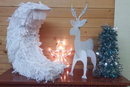 Как сделать оленя из картона. Как сделать новогоднего оленя из картона. Мастер-класс + шаблон