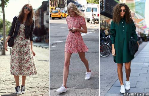 Как носить кеды с платьем. Платье + Кеды: как сочетать, чтобы выглядеть стильно? 08 Как носить кеды с платьем. Платье + Кеды: как сочетать, чтобы выглядеть стильно? 08
