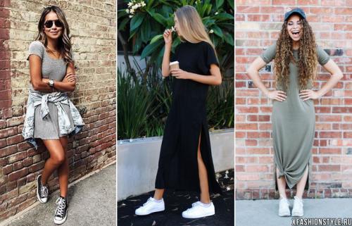 Как носить кеды с платьем. Платье + Кеды: как сочетать, чтобы выглядеть стильно? 04 Как носить кеды с платьем. Платье + Кеды: как сочетать, чтобы выглядеть стильно? 04