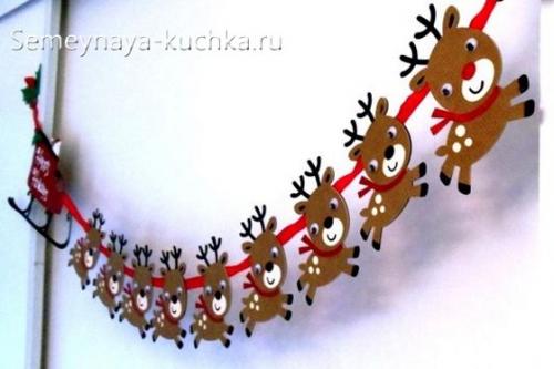 Поделка олень из природного материала. Для детей.