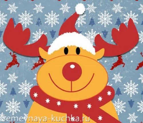 Поделка олень из природного материала. Для детей.