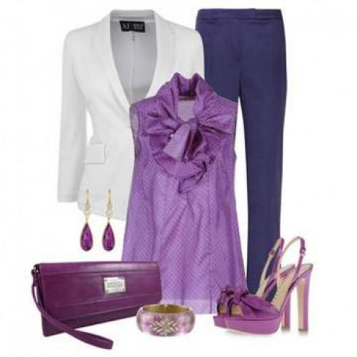 С чем носить синие. С чем носить женские синие брюки?