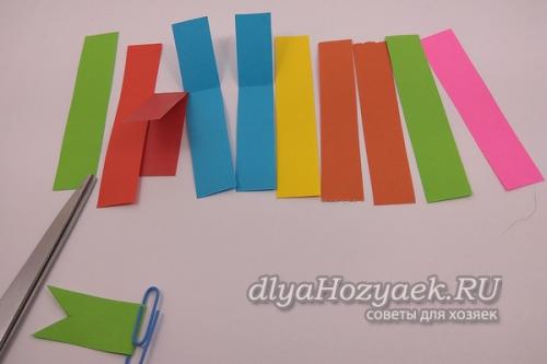 Снеговик из проволоки и гирлянды. Гирлянда-флажки из бумаги и скрепок на Новый 2020 год