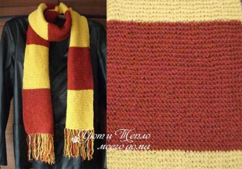Как связать мужской шарф. Мужские шарфы вязаные спицами двухсторонние