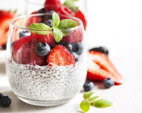 Как есть семена чиа с йогуртом. Йогурт с Чиа, ягодами и овсянкой