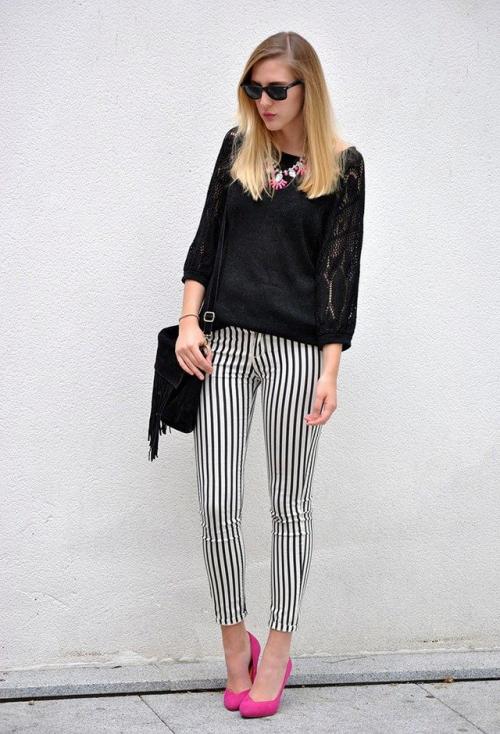 Брюки в полоску с чем носить. Как выбрать и с чем носить 24 Брюки в полоску с чем носить. Как выбрать и с чем носить 24
