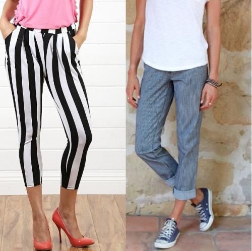 Брюки в полоску с чем носить. Как выбрать и с чем носить