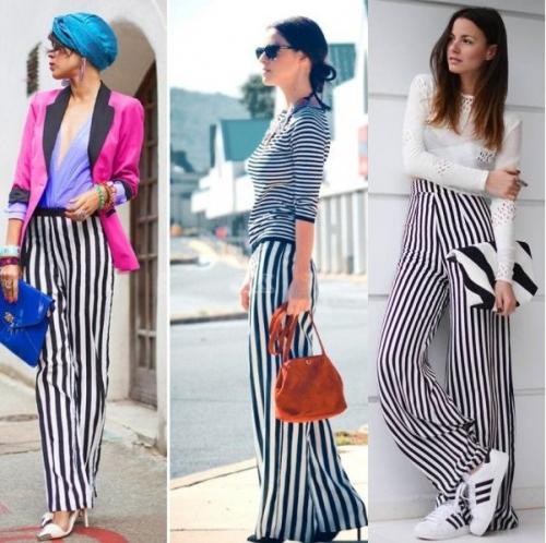 Брюки в полоску с чем носить. Как выбрать и с чем носить