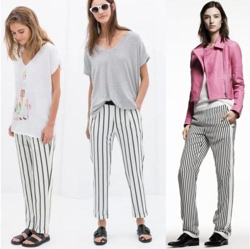 Брюки в полоску с чем носить. Как выбрать и с чем носить