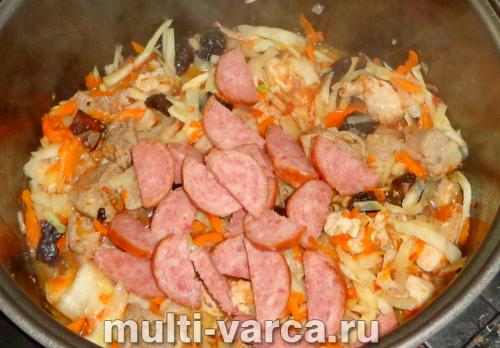 Рецепт бигус с квашеной капустой. Бигус из квашеной капусты рецепт с фото 19