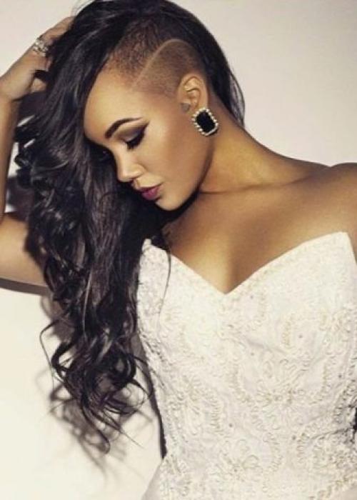 Рисунок на голове для девушек. Выбритые рисунки на голове для смелых девушек 31