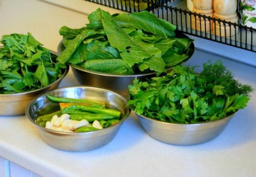 Листья хрена в кулинарии.