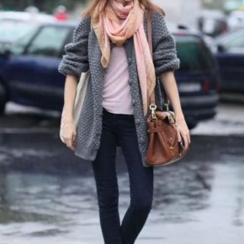 Серый кардиган с капюшоном. Варианты сочетания разных вариантов моделей