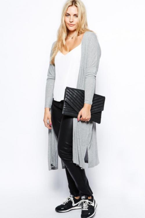 Серый короткий кардиган с чем носить.  Какую модель выбрать