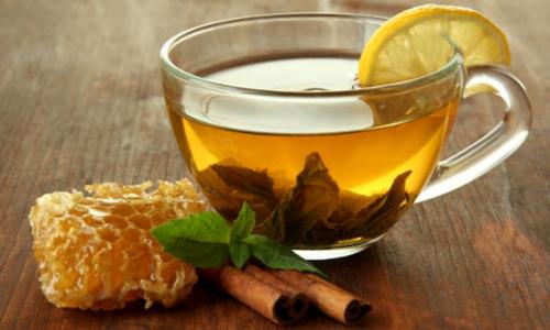 Зеленый чай лимон и мед. Рецепт