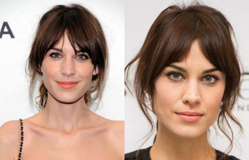 Челка с прямыми волосами. Модные стрижки с челкой 03