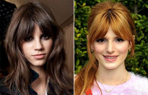 Челка с прямыми волосами. Модные стрижки с челкой 07