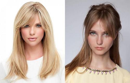 Челка с прямыми волосами. Модные стрижки с челкой 01
