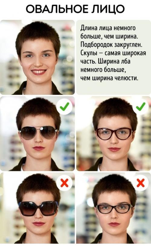 Как выбрать оправу для очков для зрения женщине. Как подобрать очки для зрения по форме лица женские