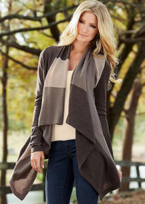 Как подобрать кардиган по размеру. КАК ПРАВИЛЬНО ПОДОБРАТЬ КАРДИГАН ПО ТИПУ ФИГУРЫ