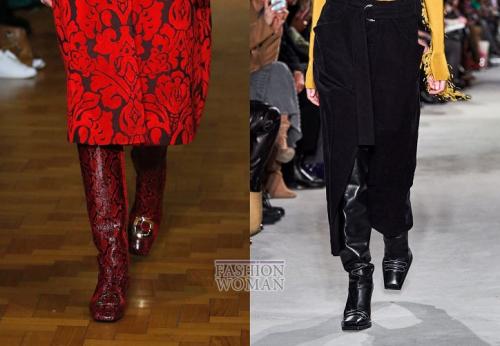 Зимняя обувь 2019 тренды. Обувь с квадратным носом - снова в моде