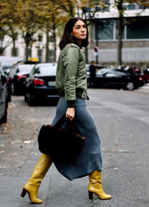 С чем носить сапоги трубы на каблуке. Подходят или нет?