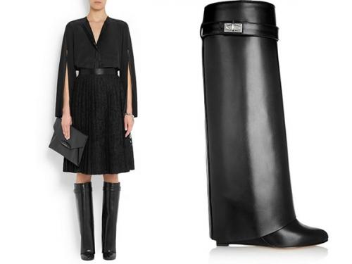 С чем носить сапоги трубы на каблуке. Подходят или нет?