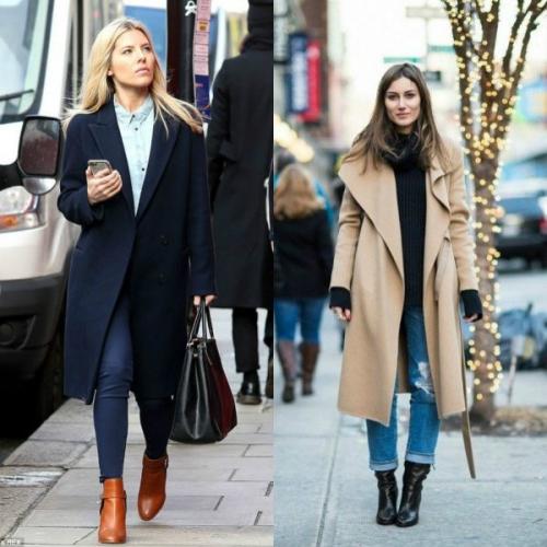 Осенняя обувь под пальто. С какой обувью носить женское пальто до колена?