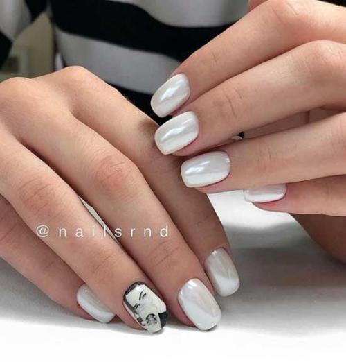 Маникюр лето втирка с рисунком. Новинки маникюра с втиркой 2019-2020: топовые идеи на фото