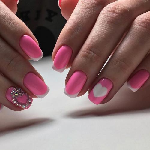 Маникюр три цвета розовый. Варианты сочетаний