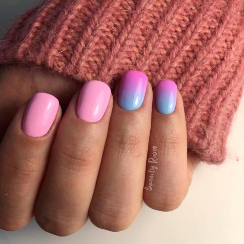 Маникюр три цвета розовый. Варианты сочетаний