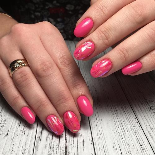 Маникюр три цвета розовый. Варианты сочетаний