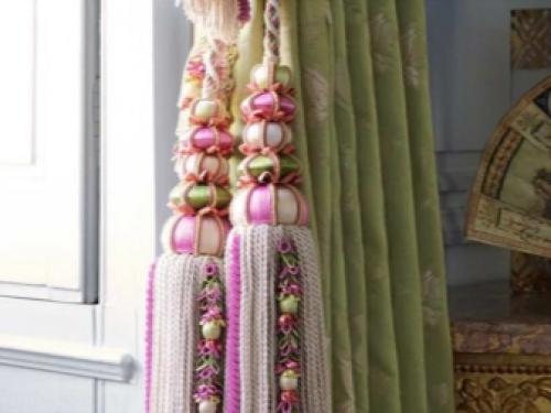 Как называются кисточки для штор. Варианты использования