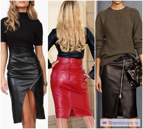 С чем одеть юбку карандаш с завышенной талией ниже колена синюю. С завышенной талией