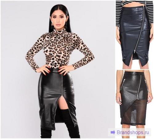 С чем одеть юбку карандаш с завышенной талией ниже колена синюю. С завышенной талией