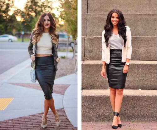 С чем одеть юбку карандаш с завышенной талией. Кому подойдет