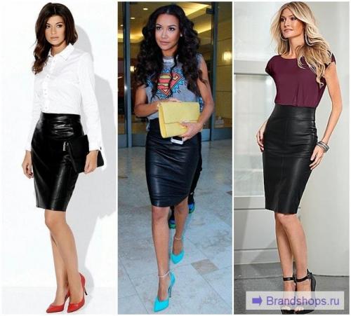 С чем одеть юбку карандаш с завышенной талией ниже колена синюю. С завышенной талией