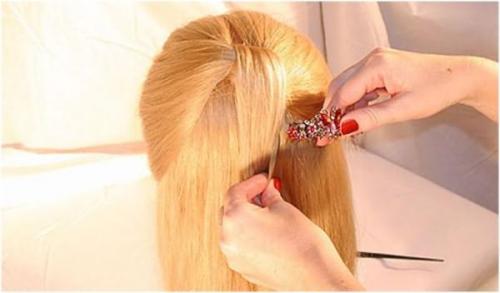 Как красиво заколоть передние пряди волос. Необычные способы 07