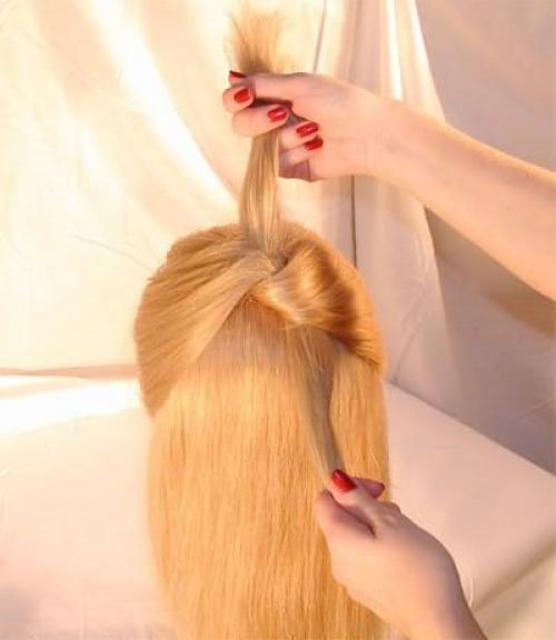 Как красиво заколоть передние пряди волос. Необычные способы 05