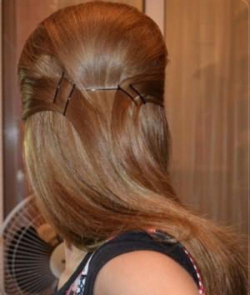 Как красиво заколоть передние пряди волос. Необычные способы 01