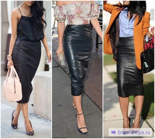 С чем одеть юбку карандаш с завышенной талией ниже колена синюю. С завышенной талией