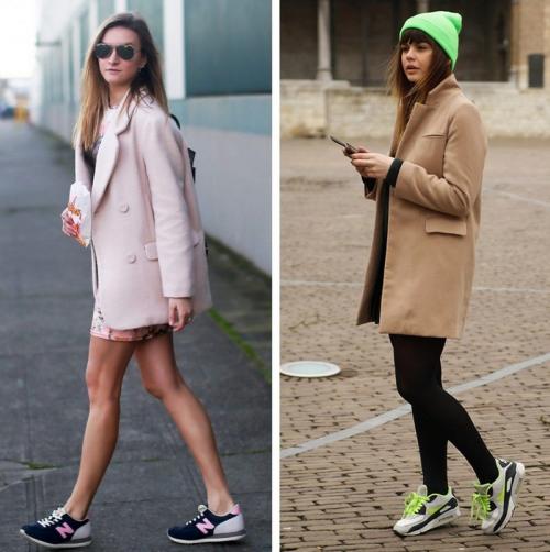Как сочетать пальто и кроссовки мужчине. Какие модели пальто сочетаются с кроссовками