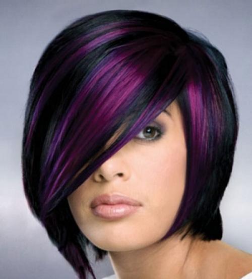 Мелирование на удлиненное каре с челкой. Удлиненное каре с мелированием на различные цвета волос