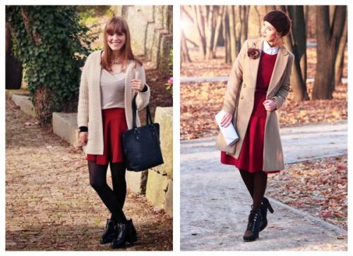 Красная юбка белая блузка. С чем носить юбку красного цвета? 30 фото-идей