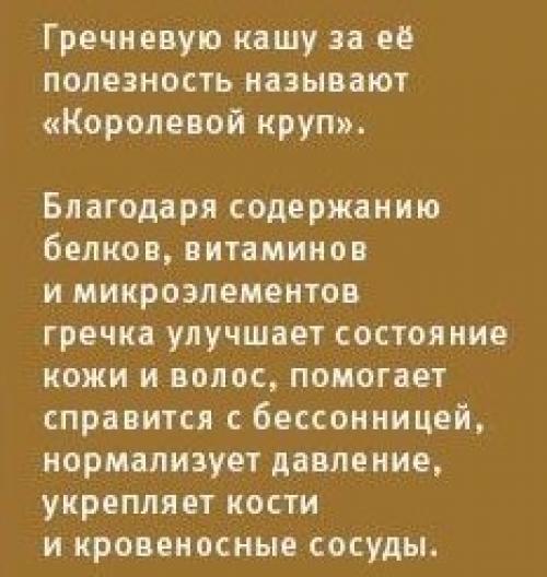 Если постоянно есть гречку, что будет. Гречка. Полезные свойства